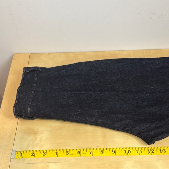 Mindful Wardrobe High-Rise Button-Fly Jeans Dark Indigo | Workwear Minimalist - Picture 11 of 14